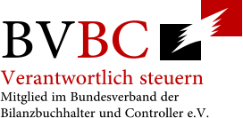 BVBC Verantwortlich steuern Mitglied im Bundesverband der Bilanzbuchhalter und Controller e.V.